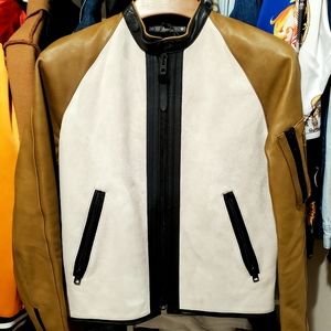 Coach Moto Cafe Racer Leather Jacket Brand New!